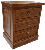 Teak bedside cabinet